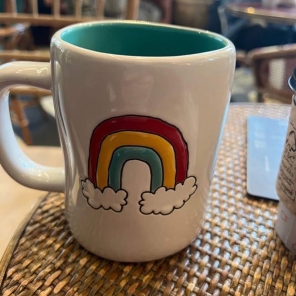 Rae Dunn luck of Irish and rainbow double images 16oz mug - Picture 1 of 3
